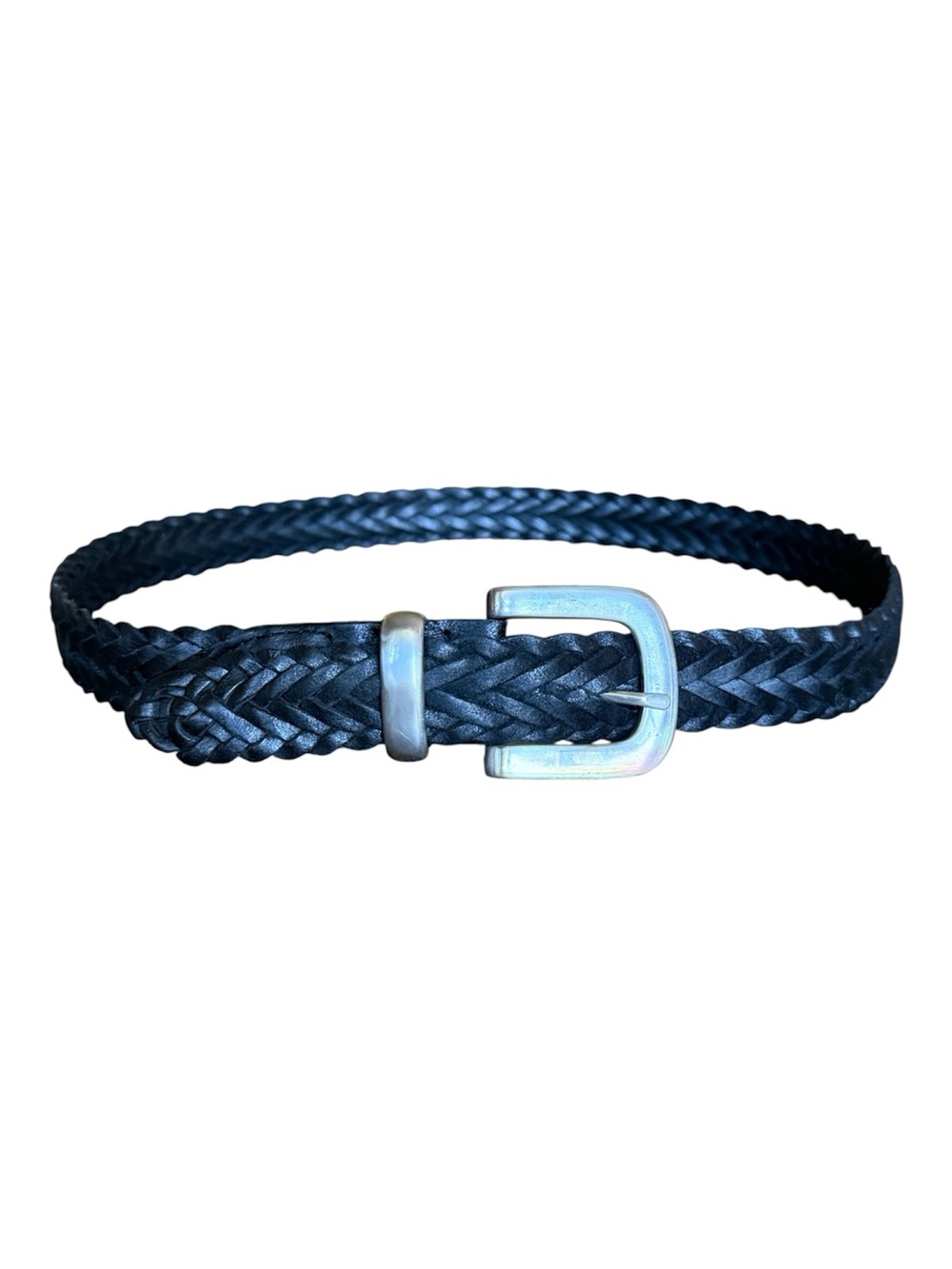✨ RESTORED Vintage Mexican Petatillo Braided Belt | Silver Hardware